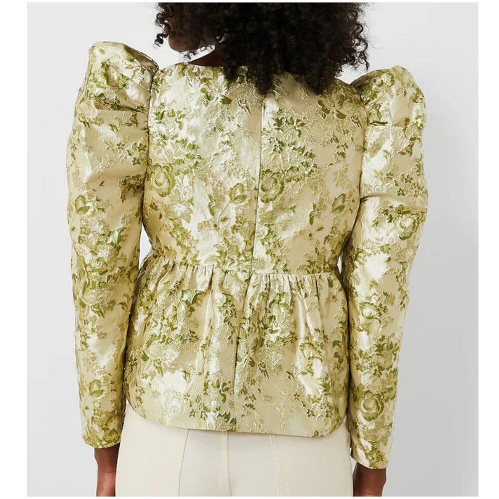 Tuckernuck Gold Floral Blouse - Picture 2 of 13